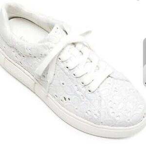 Kate Spade White Lace Sneakers